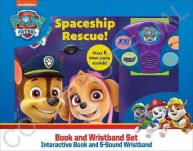 Nickelodeon PAW Patrol: Spaceship Rescue! Book and 5-Sound Wristband Set