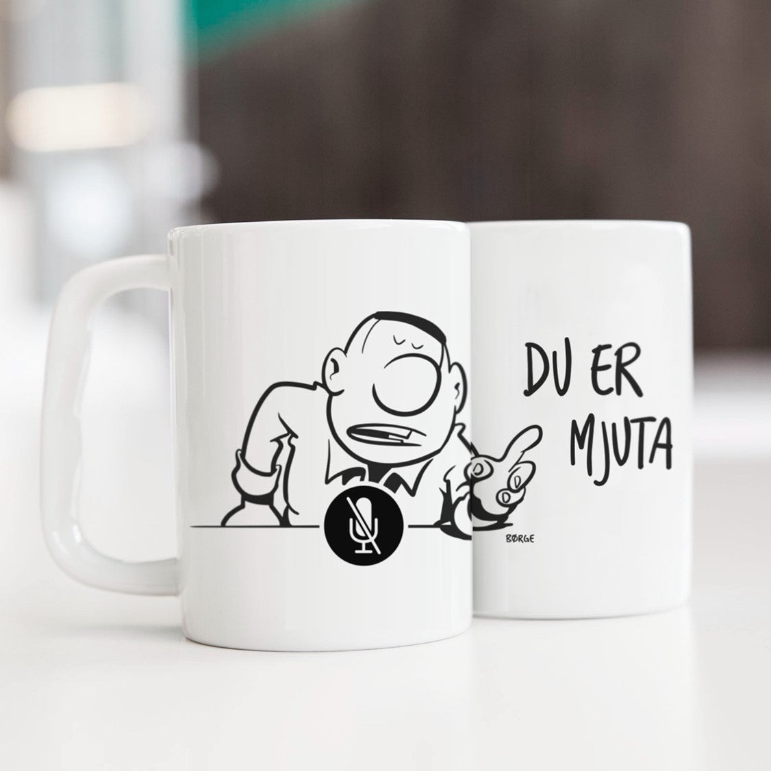 Kopp Hvit Lunch Du er mjuta