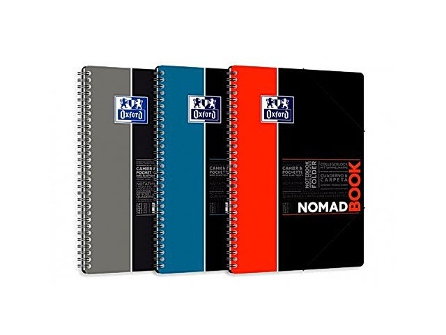 Notatbok Oxford Nomad B5 Ruter Ass frg