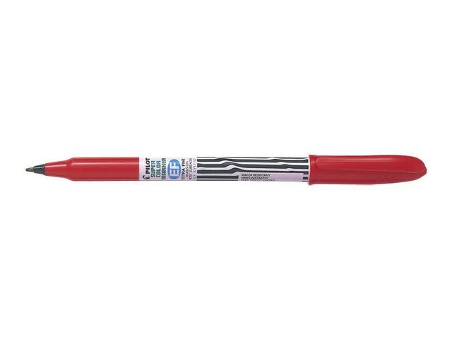 Merkepenn Pilot Scan-EF rød 0,9mm