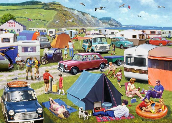 Puslespill 1000 Camping Ravensburger