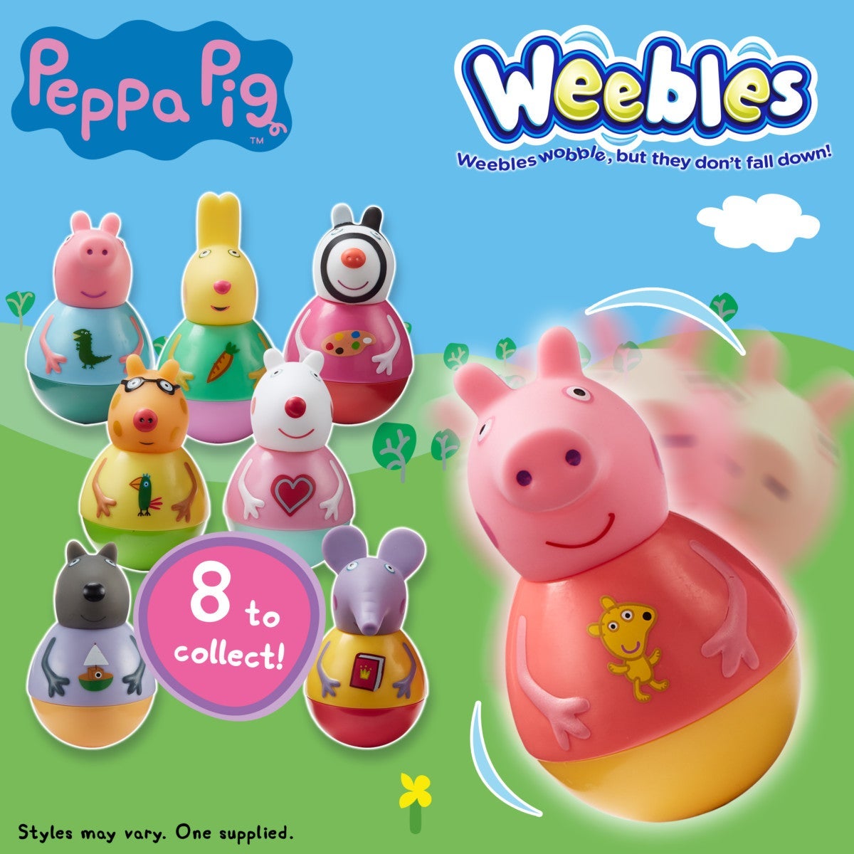 Peppa Pig Weebles S1 Figurer ass