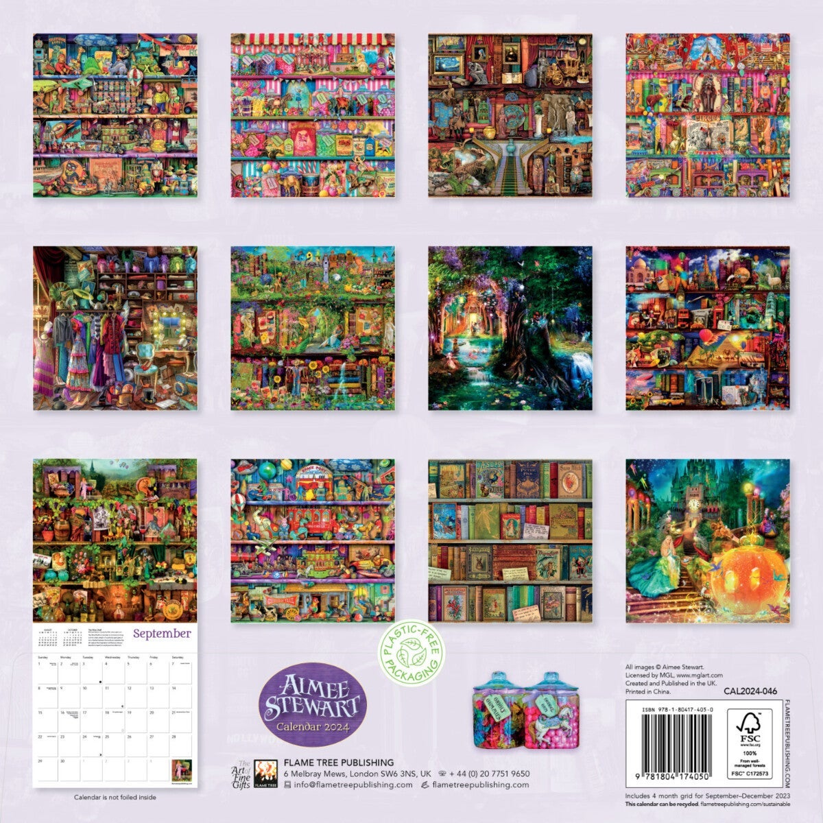 Kalender 2024 Aimee Stewart 30x30cm