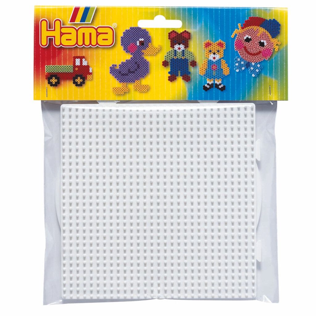 Hama Midi Perlebrett Firkant og Rund 2stk pose