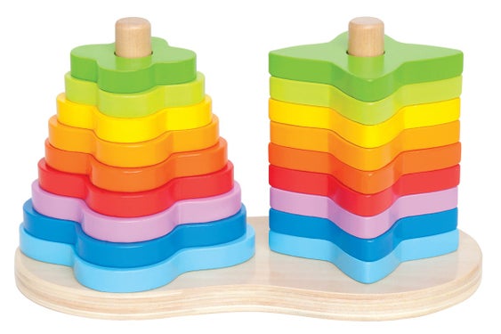 Hape stabletårn regnbue