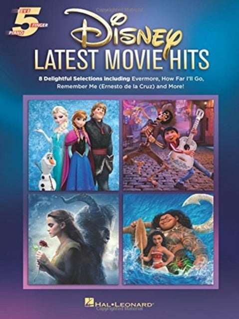Disney Latest Movie Hits - Five-Finger Piano - 8 Songs for Beginners