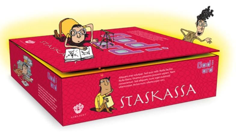 Staskassa. Norskfaglege spel og aktivitetar for 5.-7. trinn. 1 ressursbok. 1 spelebrett. 1 spelkort. - bokstavplansjer