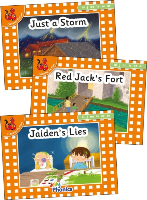 Jolly Phonics Orange Level Readers Set 4 - in Precursive Letters (British English edition)