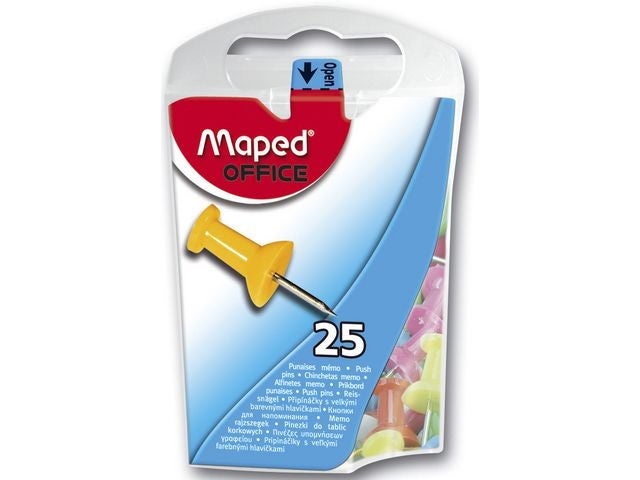 Kartnåler Maped 10mm ass farger (25)