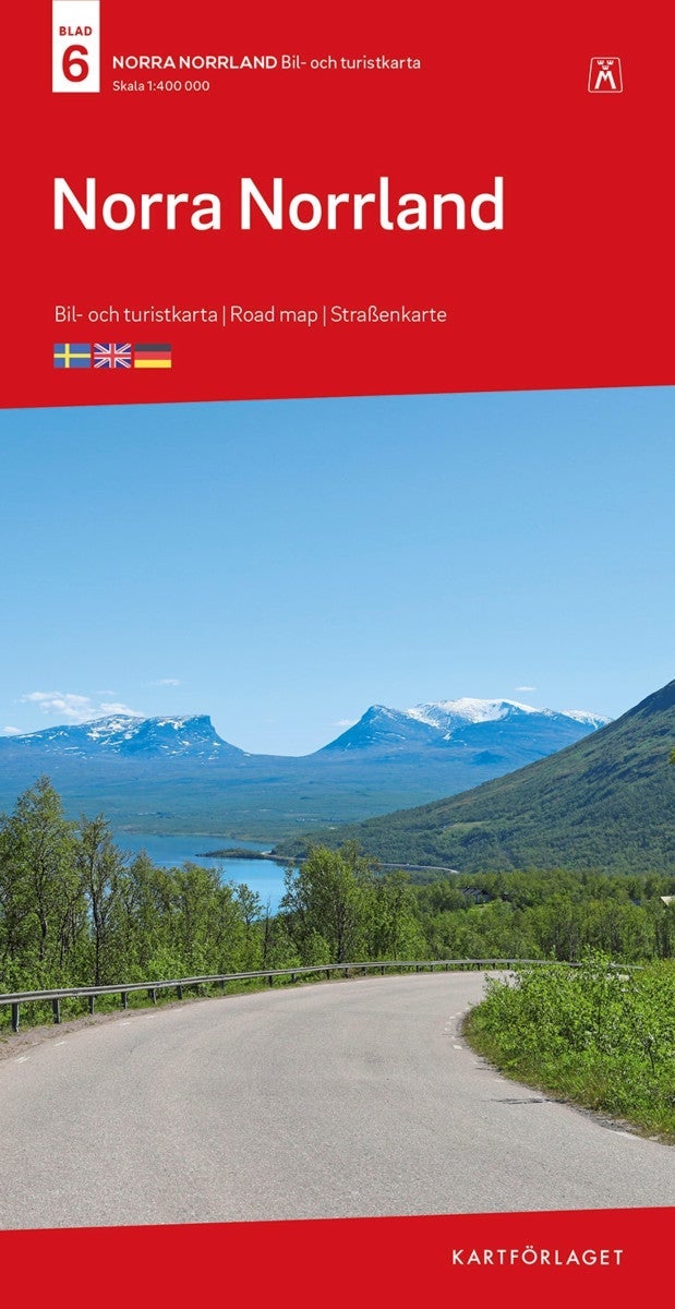 Norra Norrland - Bil- och turistkarta