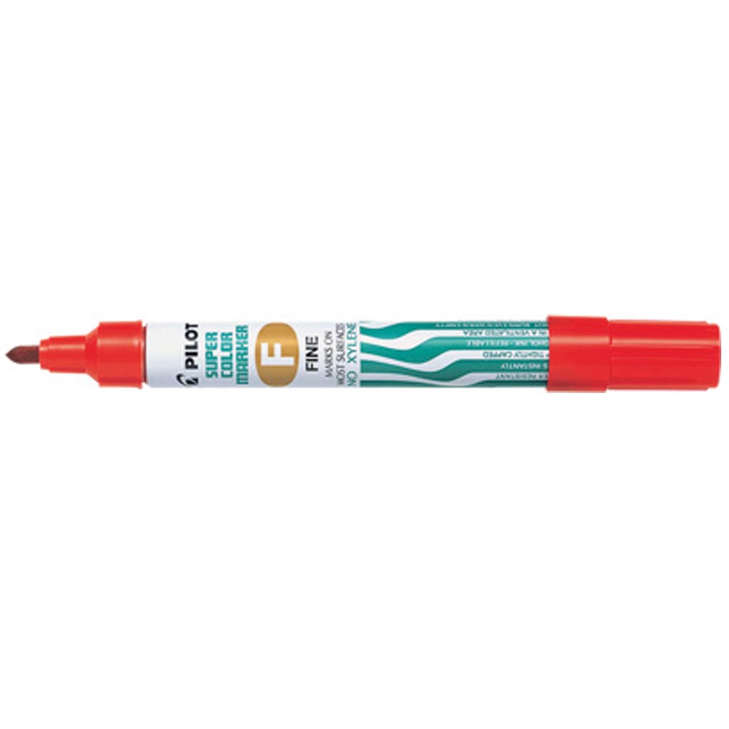 Merkepenn Pilot SCA-F rød