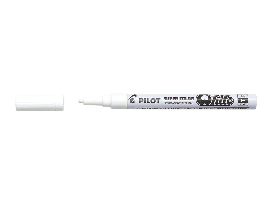 Merkepenn Pilot SC-F hvit