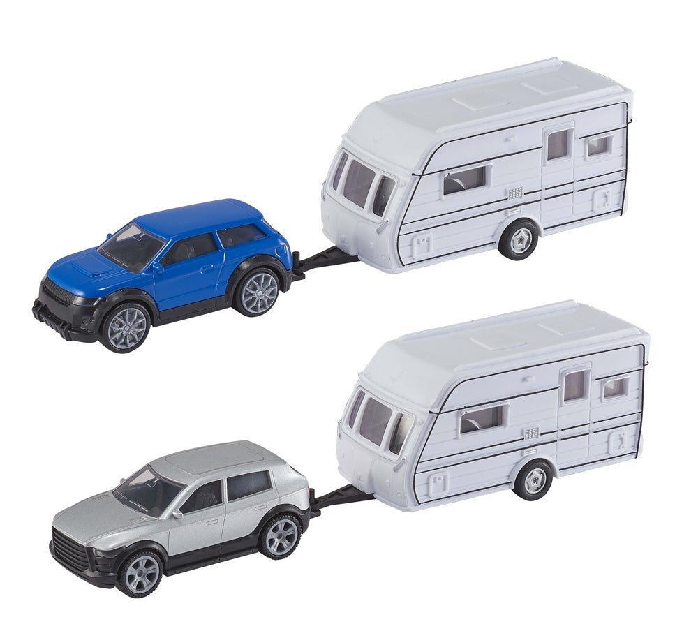 Teamsterz bil m/campingvogn 26 cm