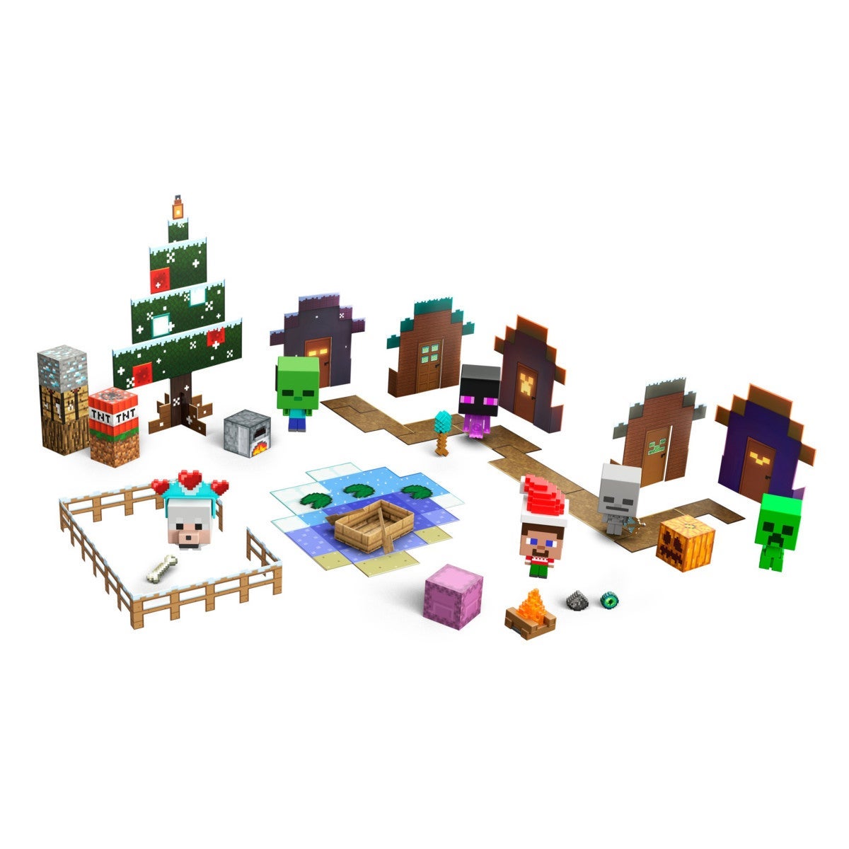 Adventskalender Minecraft Mob Head Minis 2022