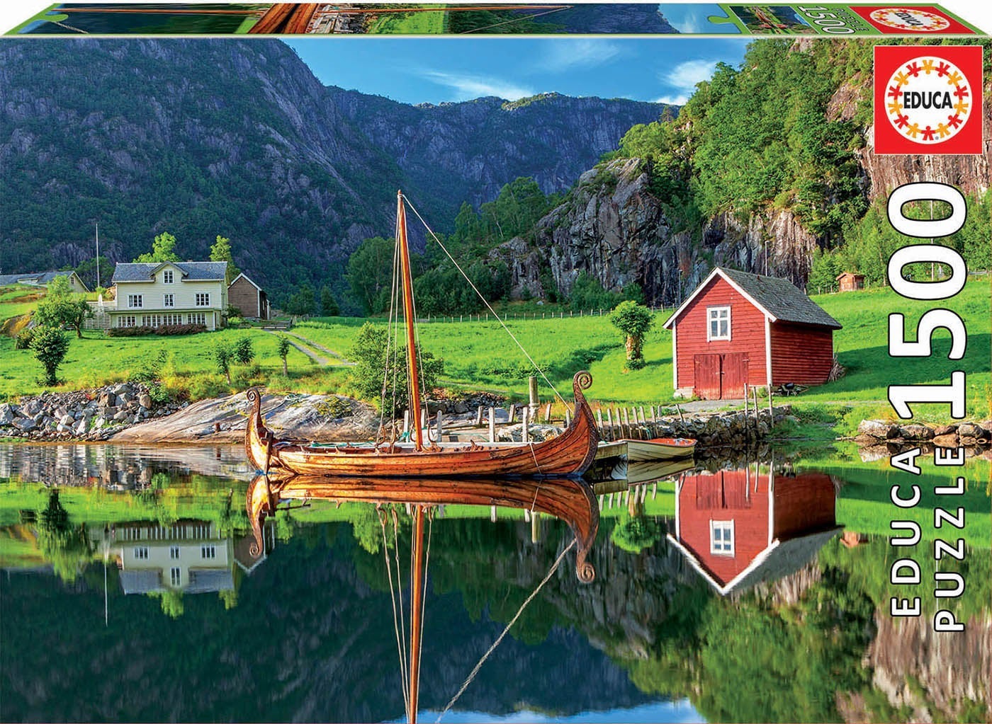 Puslespill 1500 Viking Ship Educa