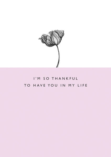Kort Imagine Poppy Thankful In My Life