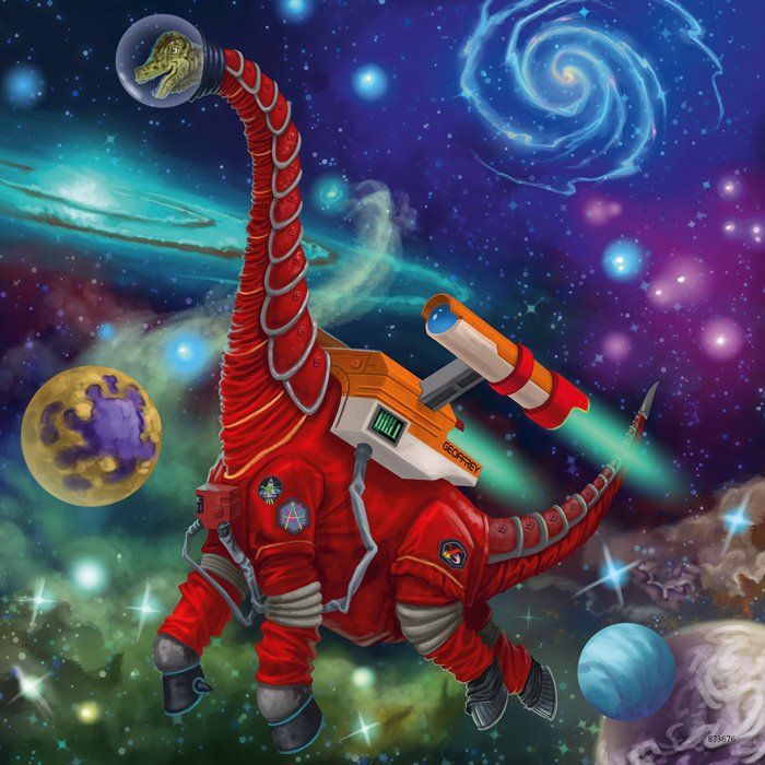 Puslespill 3X49 Dinosaurer I Verdensrommet Ravensb