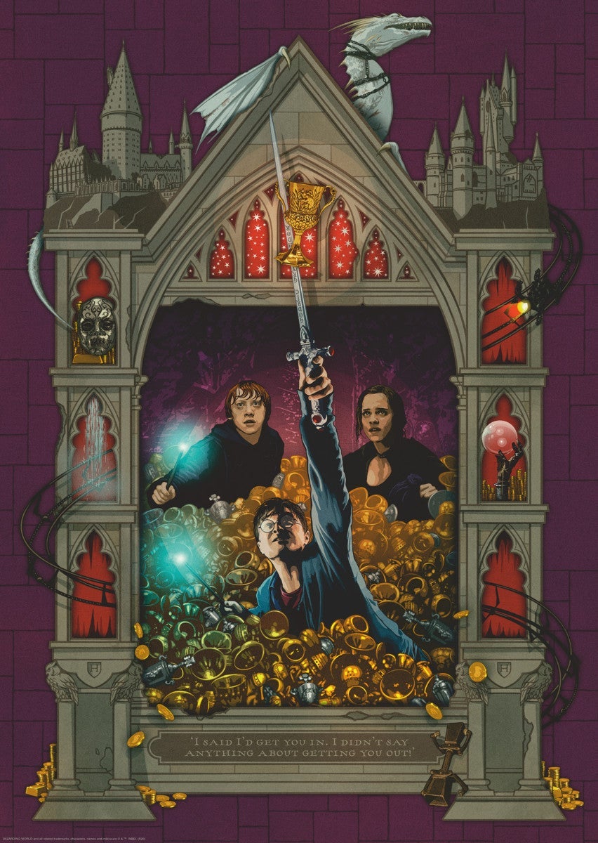 Puslespill 1000 At 4 Harry Potter Collect.Ravensbu