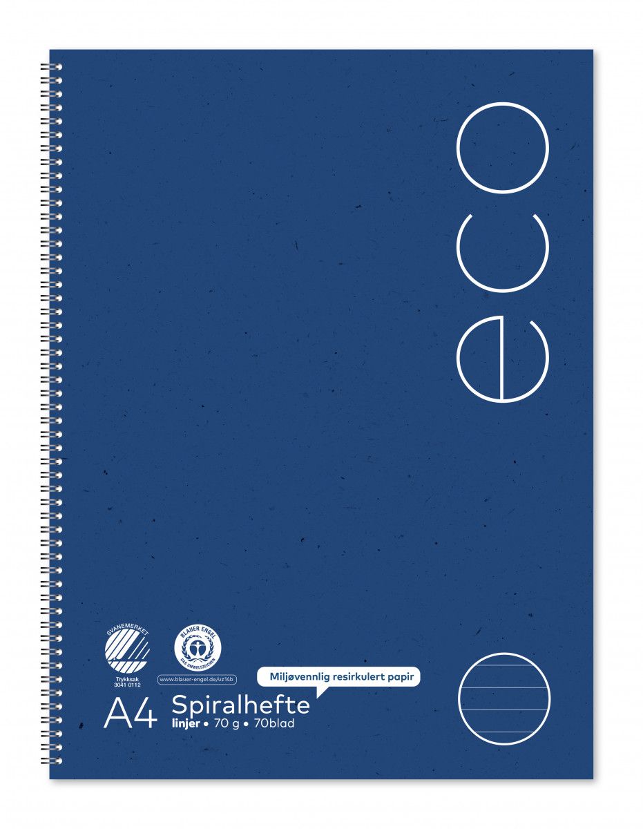 Spiralhefte Norli A4 70g 70bl linjer (5)