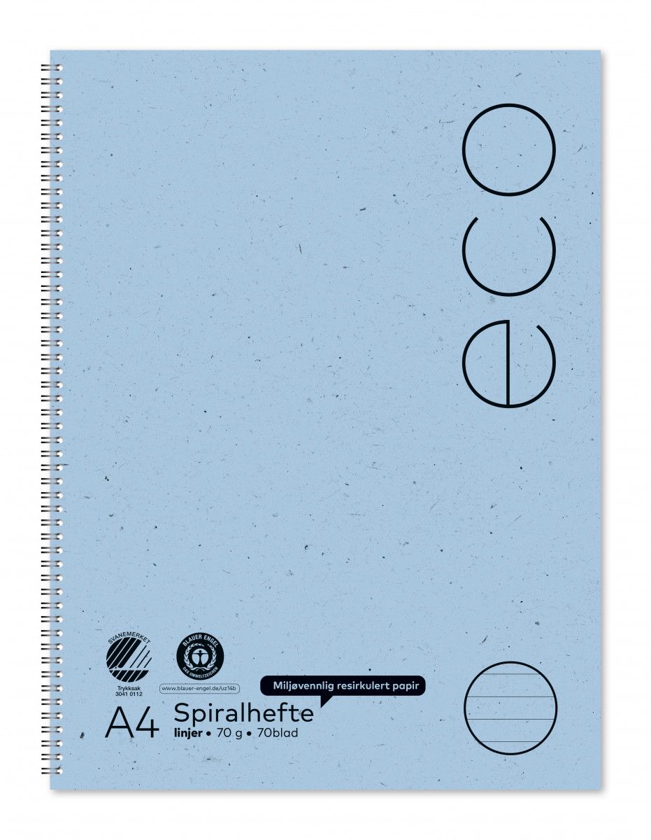 Spiralhefte Norli A4 70g 70bl linjer (5)