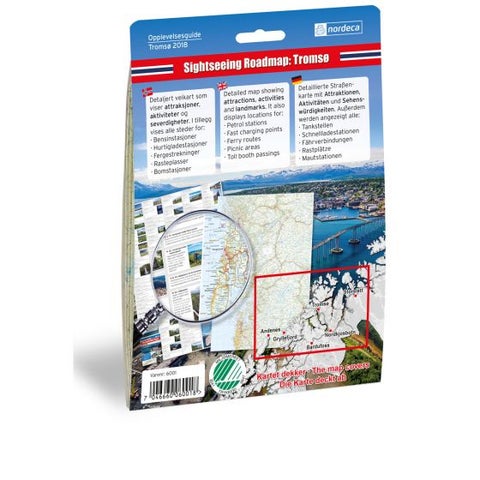 Tromsø 1:250 000 - Bilguide for aktiviteter, attraksjoner og severdig