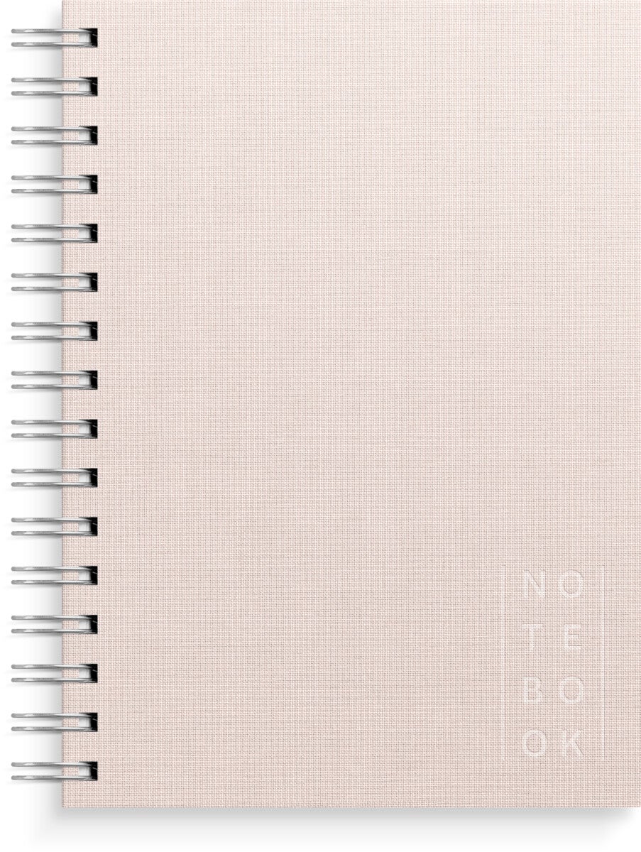 Spiralbok Burde A5 Linjer Rosa