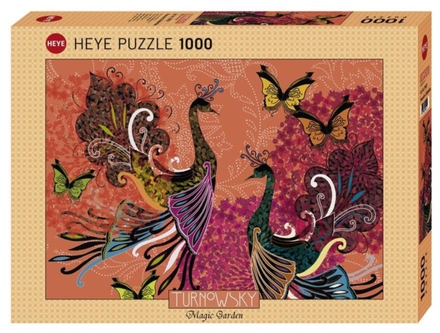 Puslespill 1000 Peacock Butterfly Heye