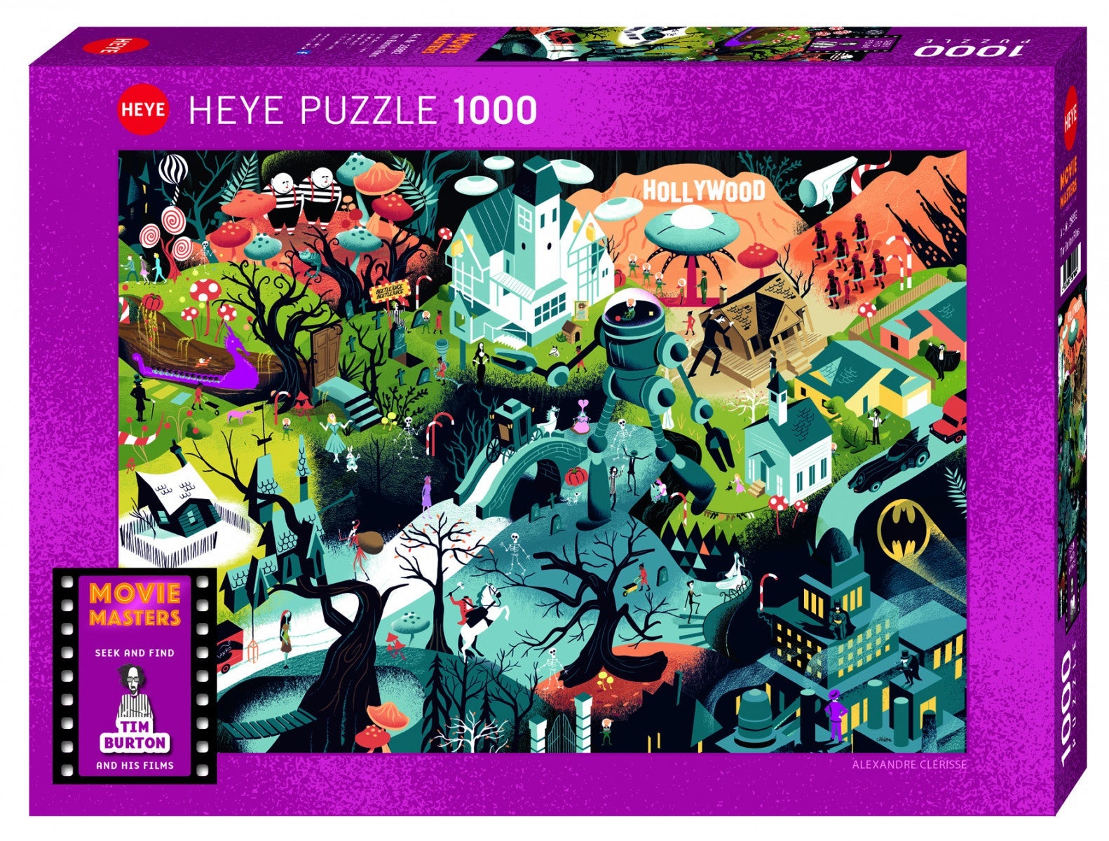 Puslespill 1000 Tim Burton Films Heye