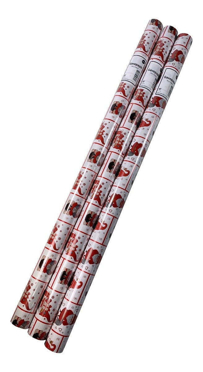 Gavepapir 5m x 70cm Julmys