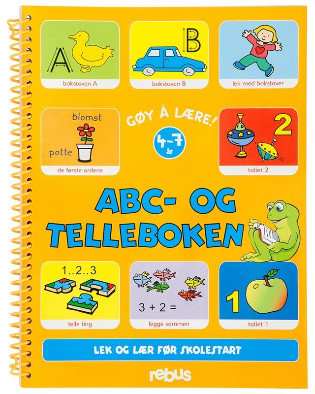 Lek og Lær ABC og tellebok - Aktivitetsbok