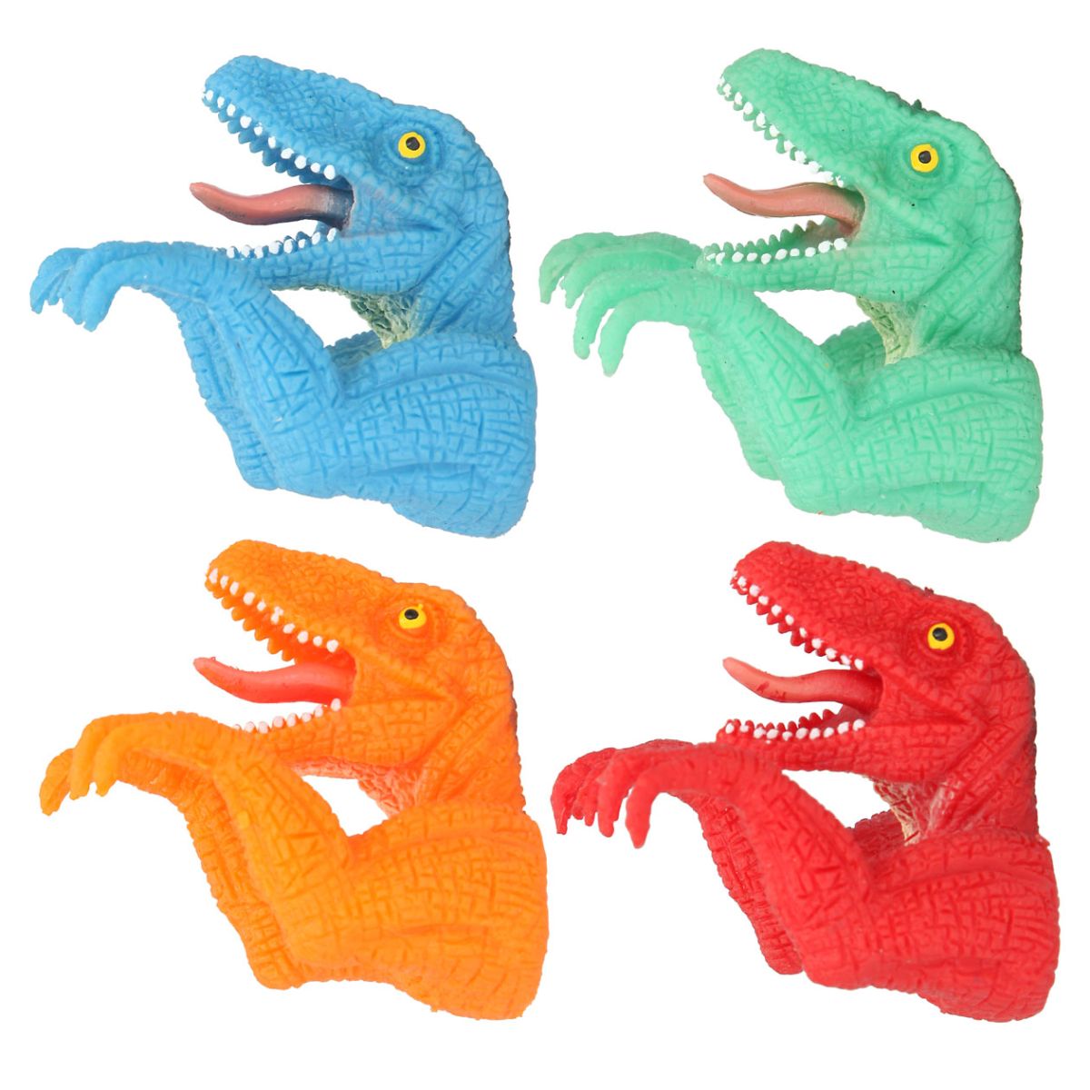Fingerdukke 4ass Dino World