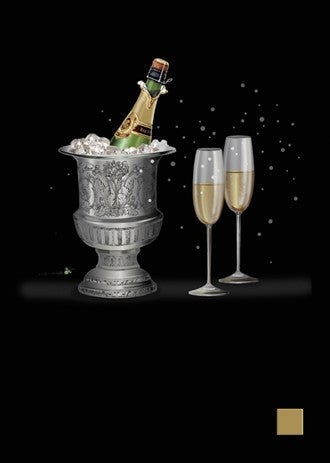 Doble kort 167x118 Jewels  Champagne