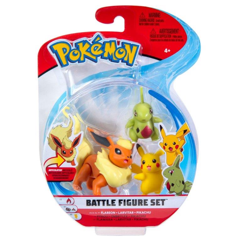 Pokemon W9 Figur sett 3 pk 4 Ass