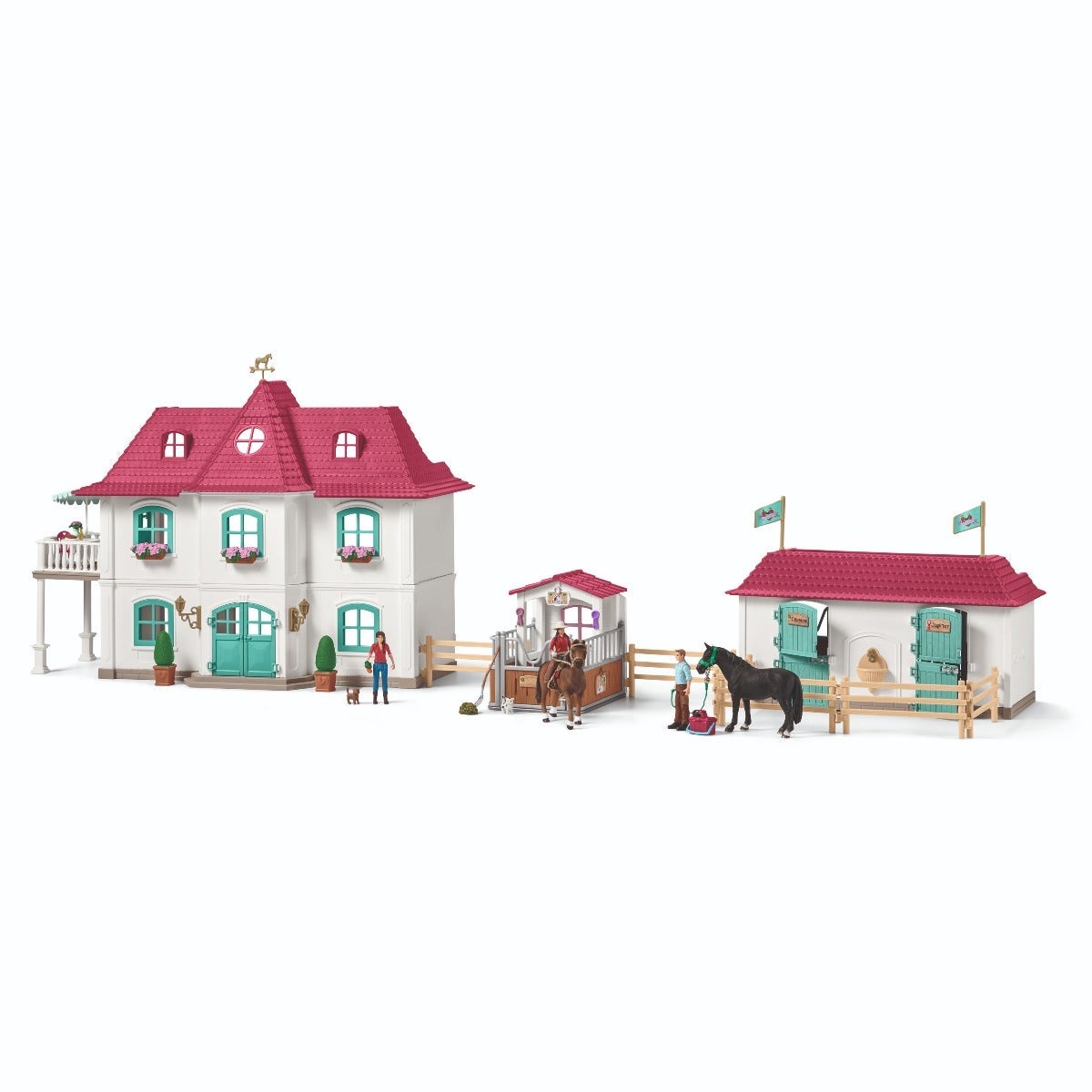 Stor Hestegård med gårdshus og stall