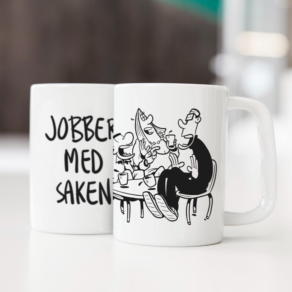 Kopp Lunch Jobber med saken Hvit