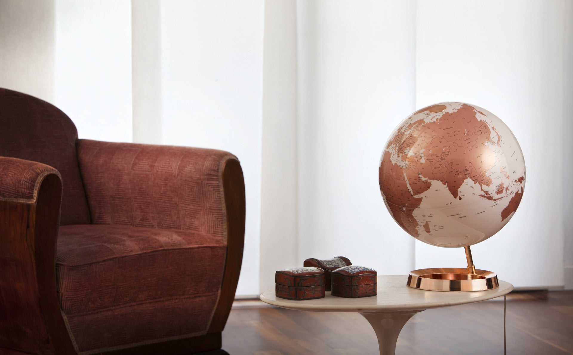 Globus 30cm Light & Colour Copper Eng LED-lys