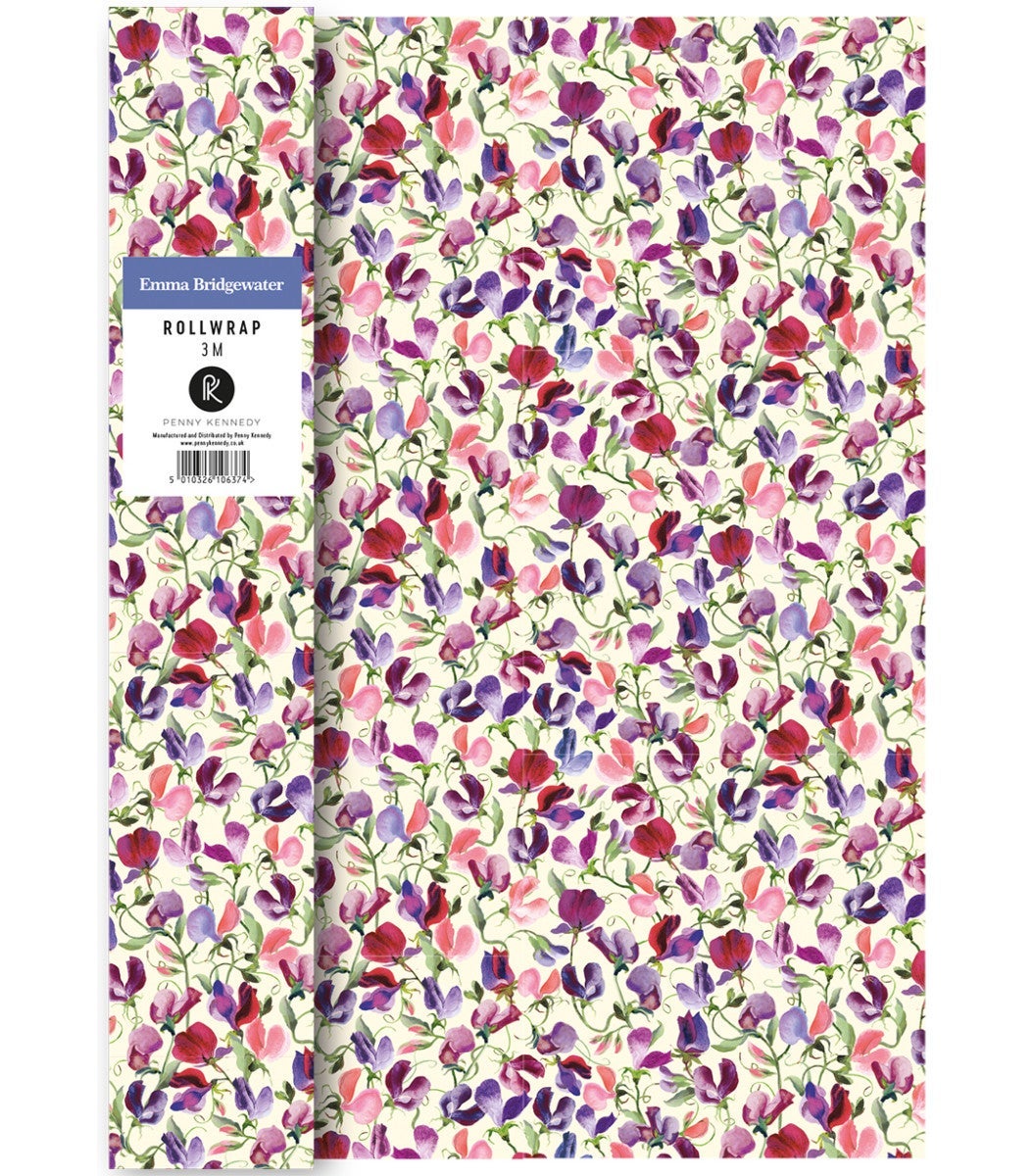 Gavepapir 3m Sweet Pea