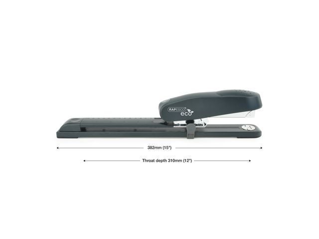 Stiftemaskin Rapesco Eco 50ark lang sort