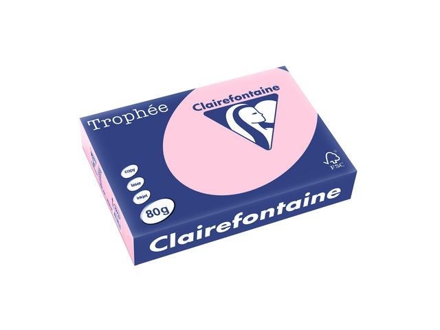 Kopipapir A4 80g trophee lysrosa (500)