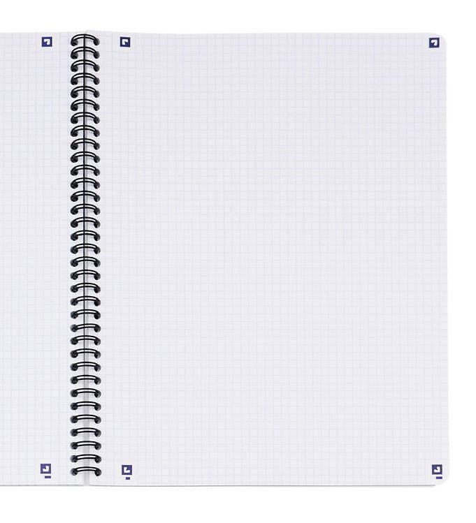 Notatbok Oxford Touch A4+ 90g rut sort
