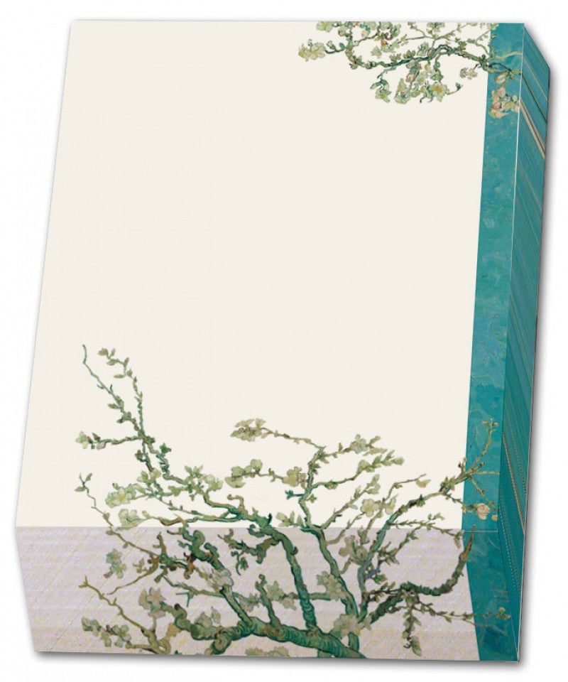 Notisblokk van Gogh, Mandelblomster - Med skråkant