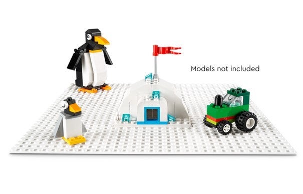 Lego Hvit basisplate 11026
