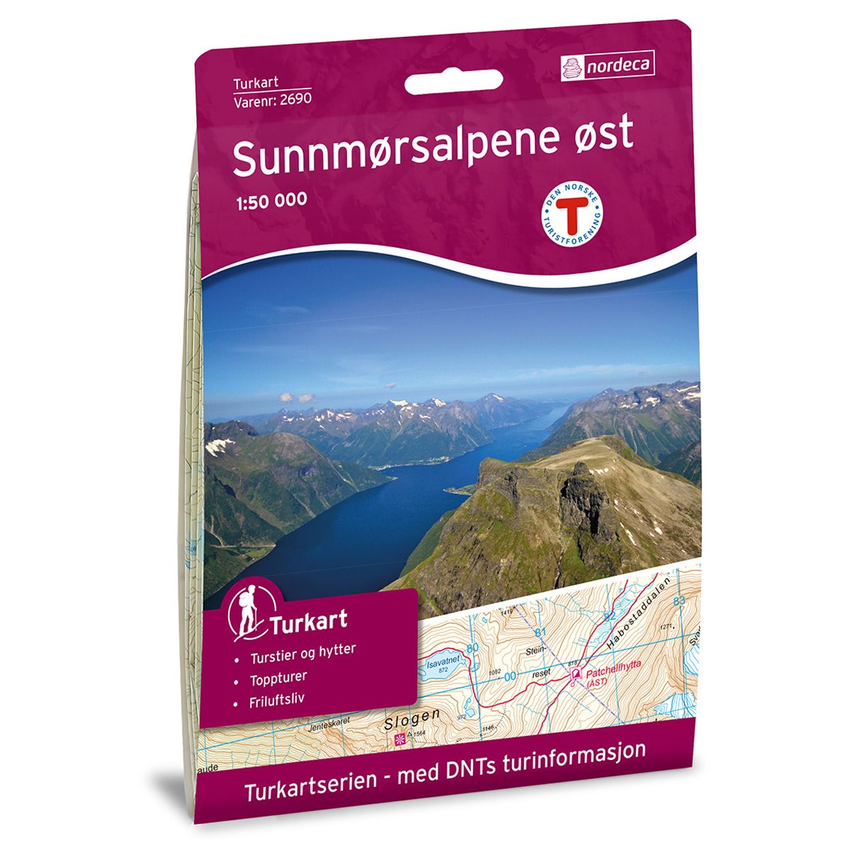 Sunnmørsalpane Øst - Turkart 1: 50 000