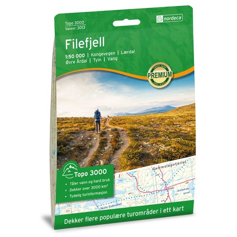 Filefjell 1:50 000 - Topo 3000