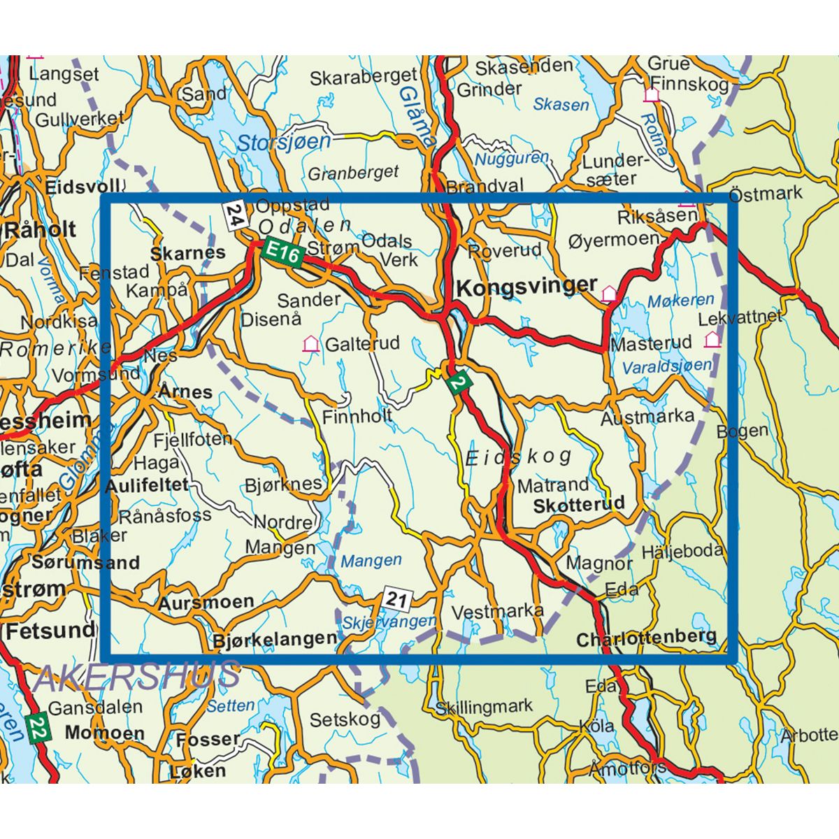 Finnskogen Sør 1.50 000