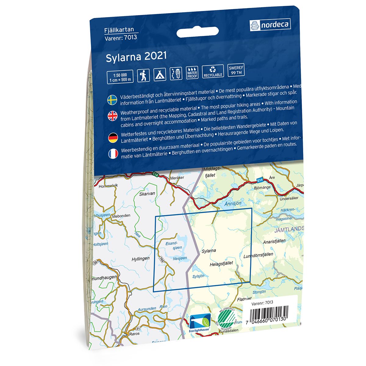 Sylarna 1:50 000 - Svensk fjellkart