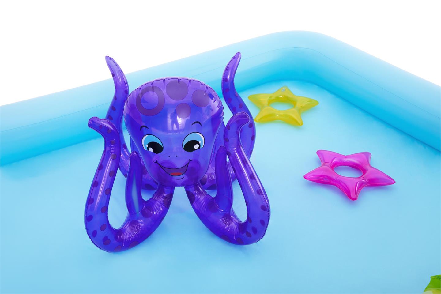 Basseng m/sklie og figurer 239x206x86cm Bestway