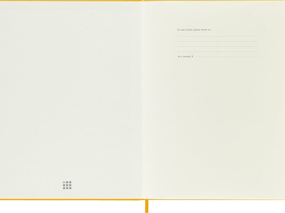 Notatbok Moleskine Orange Ylw XL Linjert