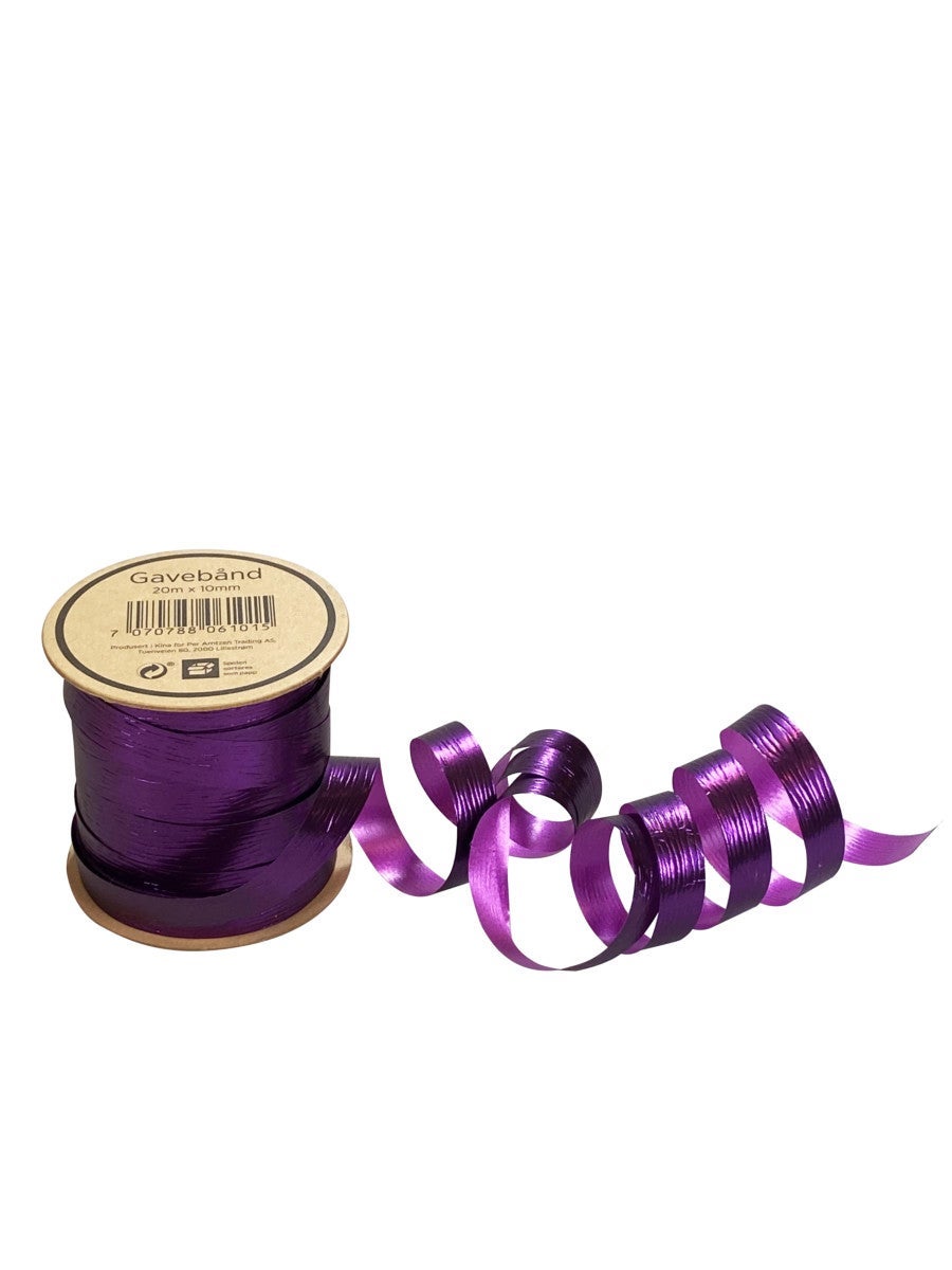 Gavebånd 20m x 10mm lilla