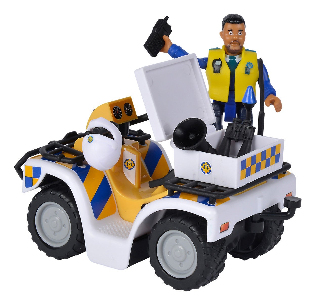 Brannmann Sam Police Quad m/figur